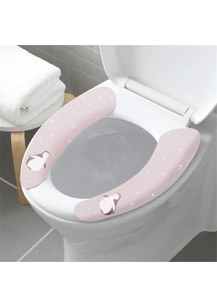 Tavşan Tarzı Yıkanabilir ve Yeniden Kullanılabilir Tuvalet Yapışkanlı Koltuk Minderi 1 Çift Kullanım Için Kırpılabilir Yumuşak Tuvalet Macunu Güçlü ve Sağlam Klozet Kapağı (Yurt Dışından) fiyatları