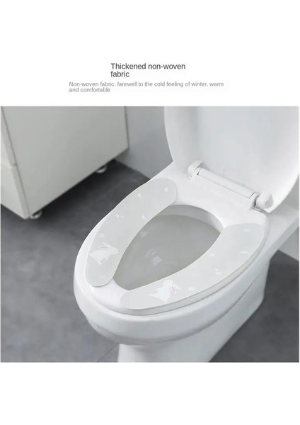 Tavşan Tarzı Yıkanabilir ve Yeniden Kullanılabilir Tuvalet Yapışkanlı Koltuk Minderi 1 Çift Kullanım Için Kırpılabilir Yumuşak Tuvalet Macunu Güçlü ve Sağlam Klozet Kapağı (Yurt Dışından) fırsatları