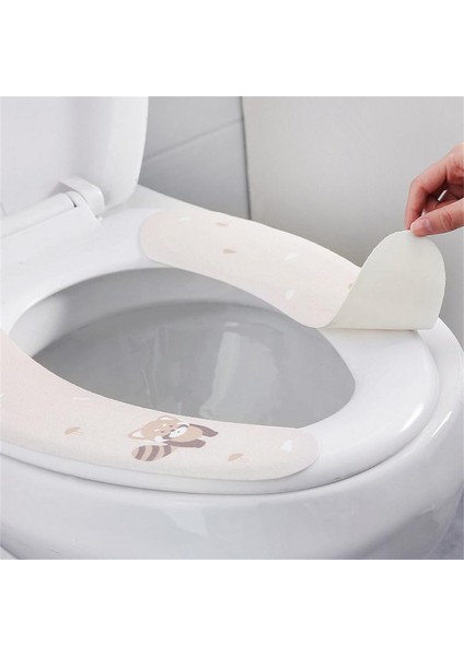 Tavşan Tarzı Yıkanabilir ve Yeniden Kullanılabilir Tuvalet Yapışkanlı Koltuk Minderi 1 Çift Kullanım Için Kırpılabilir Yumuşak Tuvalet Macunu Güçlü ve Sağlam Klozet Kapağı (Yurt Dışından) indirimleri