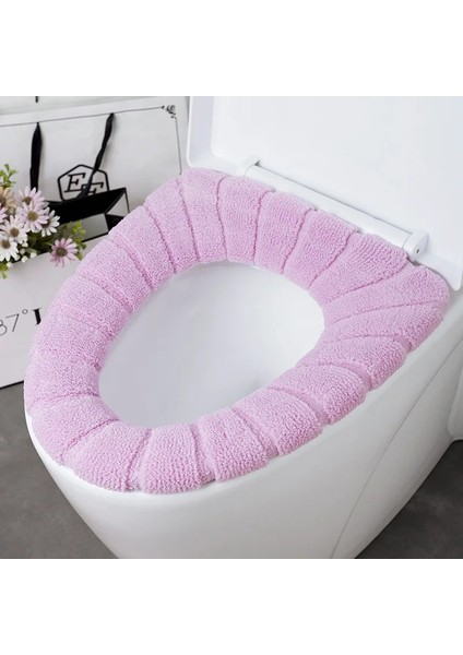No.10 Stili Kış Sıcak Klozet Kapağı Mat Banyo Tuvalet Kolu Ped Yastık Kalın Yumuşak Yıkanabilir Closestool Isıtıcı Aksesuarları (Yurt Dışından)