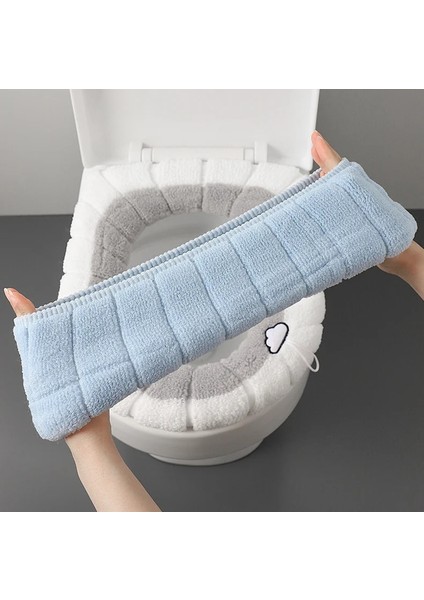 Pembe Tarzı Evrensel Klozet Minderi Kalın Peluş O-Şekilli Klozet Klozet Kapağı Saplı Iskandinav Banyo Aksesuarları (Yurt Dışından) indirimleri