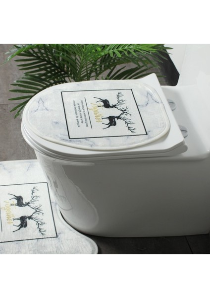 Altınçift Geyikbeyazm Stili Iskandinav Geyik Klozet Pedi Yapışkan Toka Klozet Pedi Klozet Kapağı Mermer Evrensel (Yurt Dışından) modelleri