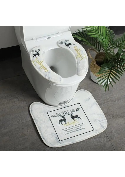 Altınçift Geyikbeyazm Stili Iskandinav Geyik Klozet Pedi Yapışkan Toka Klozet Pedi Klozet Kapağı Mermer Evrensel (Yurt Dışından) indirimleri