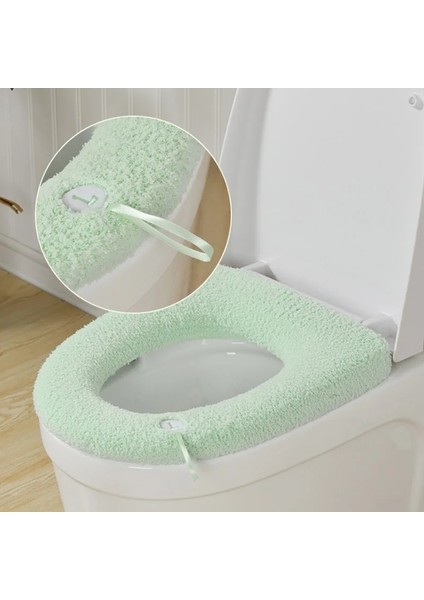 B-03 Stili Sıcak Klozet Kapağı Mat Kalınlaşmak Banyo Tuvalet Pedi Yastık Saplı Yumuşak Rahat Closestool Mat Banyo Aksesuarları (Yurt Dışından) modelleri
