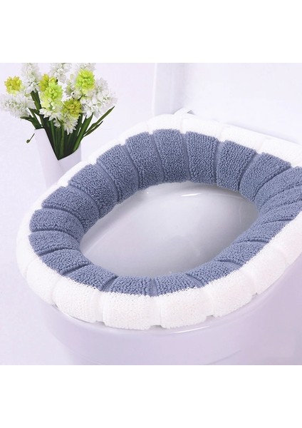 Sarı Stil Kış Isıtıcı Klozet Yumuşak Rahat Isıtmalı Yıkanabilir Klozet Mat Moda Kontrast Peluş Klozet Banyo Malzemeleri (Yurt Dışından)