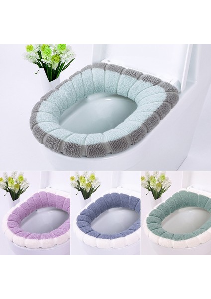 Sarı Stil Kış Isıtıcı Klozet Yumuşak Rahat Isıtmalı Yıkanabilir Klozet Mat Moda Kontrast Peluş Klozet Banyo Malzemeleri (Yurt Dışından) modelleri