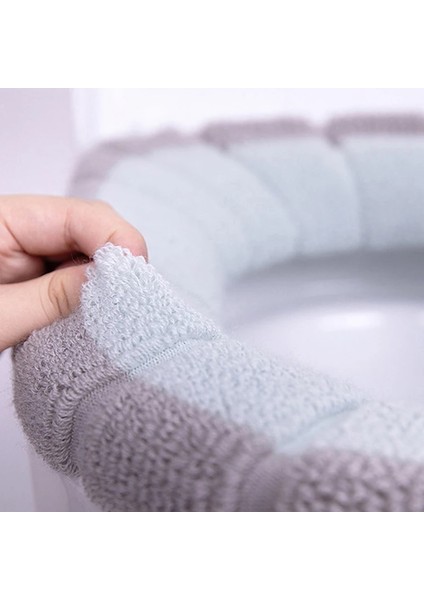 Sarı Stil Kış Isıtıcı Klozet Yumuşak Rahat Isıtmalı Yıkanabilir Klozet Mat Moda Kontrast Peluş Klozet Banyo Malzemeleri (Yurt Dışından) indirimleri