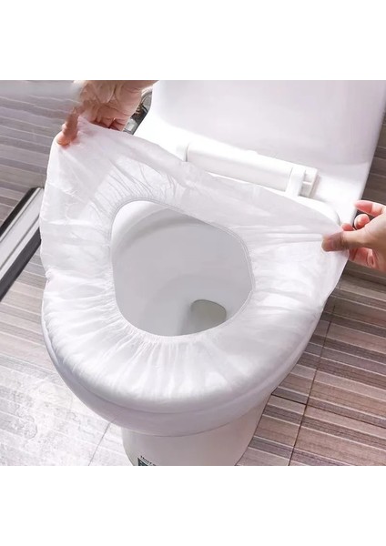15 Adet Tarzı Biyobozunur Tek Kullanımlık Klozet Kapağı Wc Tuvalet Paspas Seyahat Kamp Otel Banyo Aksesuarları Tuvalet Kağıdı Pedleri (Yurt Dışından)