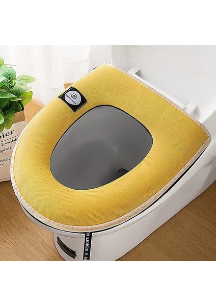 Yl Stili Evrensel Klozet Kapağı Kış Sıcak Yumuşak Wc Mat Banyo Yıkanabilir Çıkarılabilir Fermuar Çevirme Lidhandle Su Geçirmez Ev (Yurt Dışından)