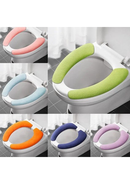 B Tarzı 1 Çift Tuvalet Etiketi Klozet Kapağı Yıkanabilir Klozet Kapağı Kendinden Yapışkanlı Yeniden Kullanılabilir Klozet Kapağı Pedi Banyo Paspas Klozet Kapağı (Yurt Dışından) fırsatları