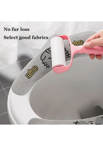 Sarı-Standart Stil Evrensel Klozet Kapağı Karikatür Tuvalet Etiket Tuvalet Yapışkan Koltuk Minderi Yıkama Banyo Isıtıcı Koltuk Örtüsü Yastık Yastık (Yurt Dışından)