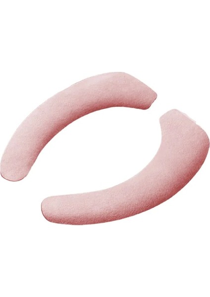 Pembe Tarzı 2 Parça Tuvalet Koltuk Pedi Banyo Yapışkan Wc Düz Renk Mat Yetişkin Kalın Ayaklı Yastık Evrensel Lavabo Kapağı (Yurt Dışından)