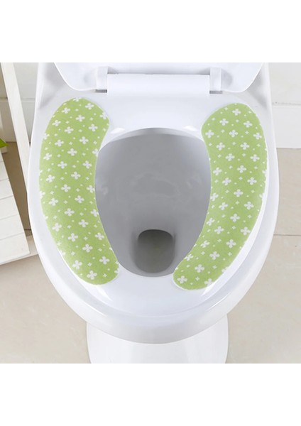 Beyaz Stil 2x Tuvalet Kapağı Koltuk Minderi Sevimli Görünümlü Ev Aksesuarları Peluş Kendinden Yapışkanlı Sıcak Ped Kalın Koltuklar Isıtıcı (Yurt Dışından) indirimleri