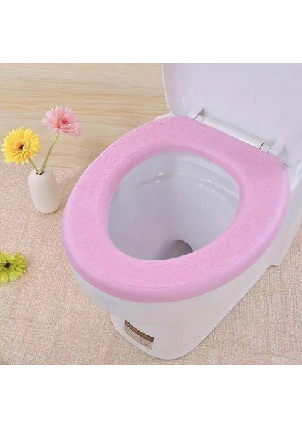 Yeşil Tarzı Su Geçirmez Yumuşak Klozet Kapağı Banyo Yıkanabilir Closestool Mat Pad Yastık O-Şekilli Klozet Bide Tuvalet Kapağı Aksesuarları (Yurt Dışından)