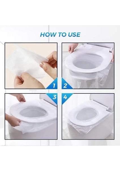 50 Adet Tarzı Tek Kullanımlık Pe Klozet Kapağı Mat Taşınabilir Güvenlik Klozet Pedi Seyahat Kamp Için Otel Tuvalet Kağıdı Pedi Banyo Aksesuarı (Yurt Dışından) fiyatları