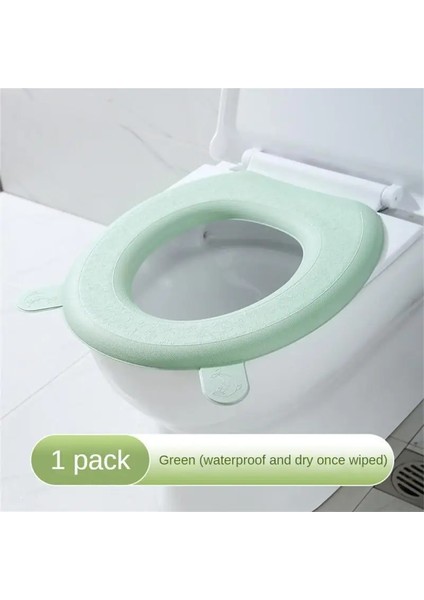 Çok Stil Su Geçirmez Klozet Minderi Banyo Ev Yastık Etiket Macun Tarzı Dört Mevsim Silika Jel Tuvalet Kapağı Uygun Güzel (Yurt Dışından)