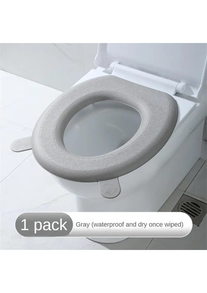 Çok Stil Su Geçirmez Klozet Minderi Banyo Ev Yastık Etiket Macun Tarzı Dört Mevsim Silika Jel Tuvalet Kapağı Uygun Güzel (Yurt Dışından)