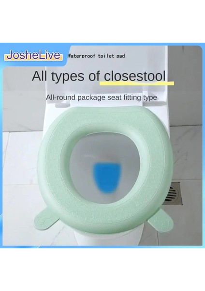 Çok Stil Su Geçirmez Klozet Minderi Banyo Ev Yastık Etiket Macun Tarzı Dört Mevsim Silika Jel Tuvalet Kapağı Uygun Güzel (Yurt Dışından)