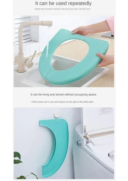 No.2 Tarzı Tuvalet Kapağı Plastik Taşınabilir Katlanır Yıkanabilir Evrensel Banyo Aksesuarları Klozet Kapakları Iskandinav Su Geçirmez Yeniden Kullanılabilir (Yurt Dışından) modelleri