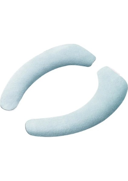 Mavi Stil 2 Parça Ev Tuvalet Koltuk Pedi Banyo Yapışkan Düz Renk Macunu Yetişkin Peluş Kalın Yastık Evrensel Kapak (Yurt Dışından)