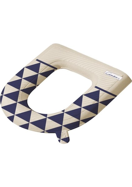 Mavi Stil Yastıklı Klozet Kapağı Yumuşak Klozet Kapağı Yıkanabilir Kalınlaşmak Eva Koltuk Minderi Saplı Cilt Dostu Su Geçirmez Malzeme (Yurt Dışından) fırsatları