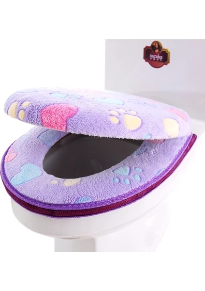 Mavidenizyıldızıiki Parça Stili Tuvalet Minderi Ev Fermuarlı Tuvalet Minderi Iki Parçalı Klozet Kapağı Su Klozet Kapağı (Yurt Dışından) indirimleri