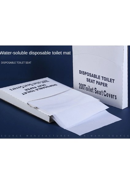 200 Adet Tarzı Tuvalet Minderi Kağıt Odun Hamuru Tek Kullanımlık Çözünür Su Tek Kullanımlık Tuvalet Paspası Uçak Tuvalet Minderi Tek Kullanımlık Tuvalet Paspası (Yurt Dışından)