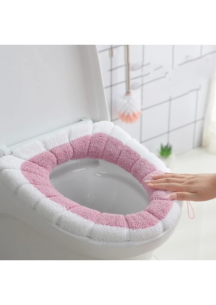 Gri Tarzı Kalın Sıcak Klozet Kapağı Evrensel Wc Mat Ev Kış Rahat Tuvalet Kapağı Closestool Mat Banyo Aksesuarları (Yurt Dışından) fiyatları