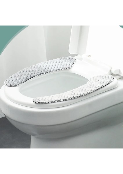 Gri Tarzı Iskandinav Kalınlaşmış Klozet Kapakları Yumuşak Tuvalet Kapağı Evrensel Kış Closestool Mat Banyo Lavabo Yastık Tuvalet Seti (Yurt Dışından) modelleri