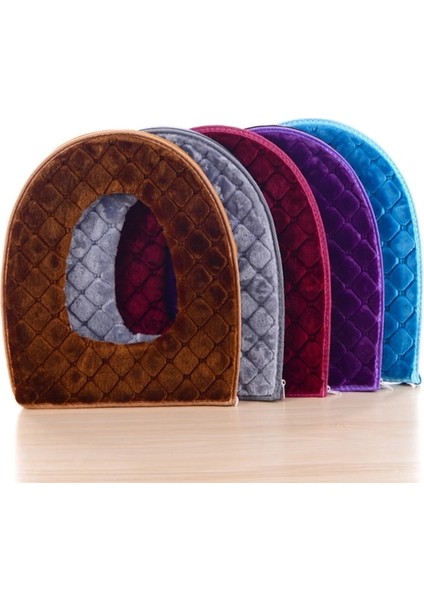 Kahverengi Tarzı Banyo Tuvalet Minderi Yeniden Kullanılabilir Sıcak Klozet Kapağı Mat Tuvalet Kapak Pedleri Fermuarlı, Klozet Minderi Isıtıcı Yıkanabilir Tuvalet (Yurt Dışından) fiyatları