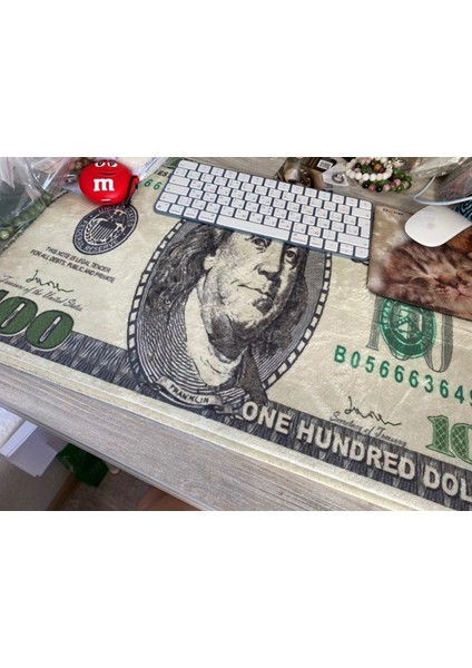 40X60CM Tarzı Vintage Para Para 100 Bill Dolar Boyama Kat Mat Sundurma Halı Ev Oturma Odası Başucu Dekor Halı Alfombra Habitación (Yurt Dışından)