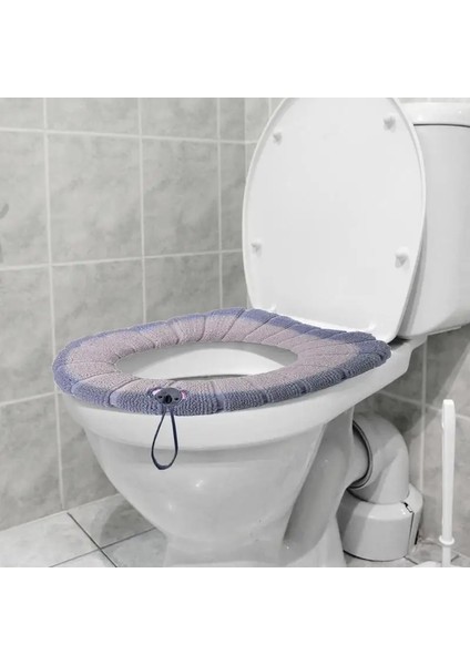 No.1 Stili Klozet Pedi O-Şekilli Klozet Isıtıcı Ped Saplı Tuvalet Kapağı Tuvalet Halkası Kapağı Kış Cilt Dostu Tuvalet Koltuk Pedi (Yurt Dışından) fırsatları