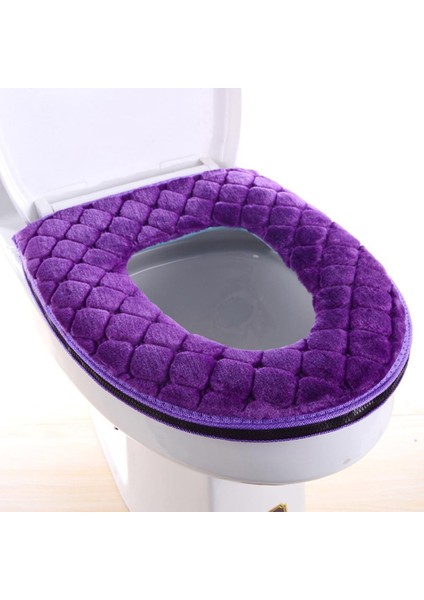 Kahverengi Tarzı Klozet Kapağı Rahat Yumuşak Kalın Sıcak Peluş Ped Yıkanabilir Tuvalet Fermuar Kapağı Dekor Koltuk Klozet Kapağı Koltuk Banyo C8M0 (Yurt Dışından) fiyatları