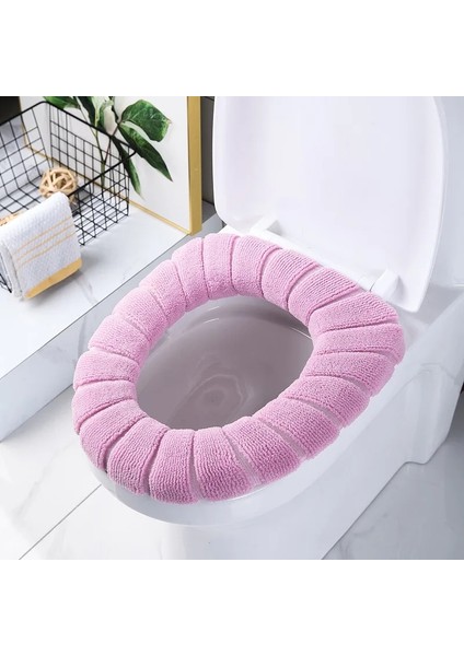 C Tarzı Yenı Kış Sıcak Klozet Kapağı Mat Banyo Pedi Yastık Kolu Kalın Yumuşak Yıkanabilir Closestool Isıtıcı Aksesuarları Yıkama (Yurt Dışından) indirimleri