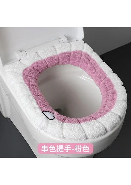 Bir Stil Ev Sıcak Yumuşak Kalınlaşmak Klozet Kapağı Isıtıcı Closestool Mat Banyo Klozet Kapağı Evrensel Peluş Tuvalet Minderi (Yurt Dışından)