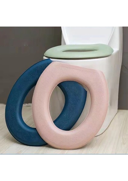 Mavi Stil Yumuşak Su Geçirmez Klozet Minderi Silikon Dört Mevsim Yıkanabilir Macun Köpük Klozet Kapağı Tuvalet Mat Banyo Aksesuarları (Yurt Dışından) indirimleri