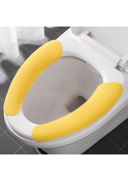 No.4 Stili Klozet Kapağı Wc Macunu Tuvalet Yapışkan Koltuk Pedi Yıkanabilir Yumuşak Şeker Renk Banyo Isıtıcı Koltuk Çıtası Ped Yastık (Yurt Dışından)