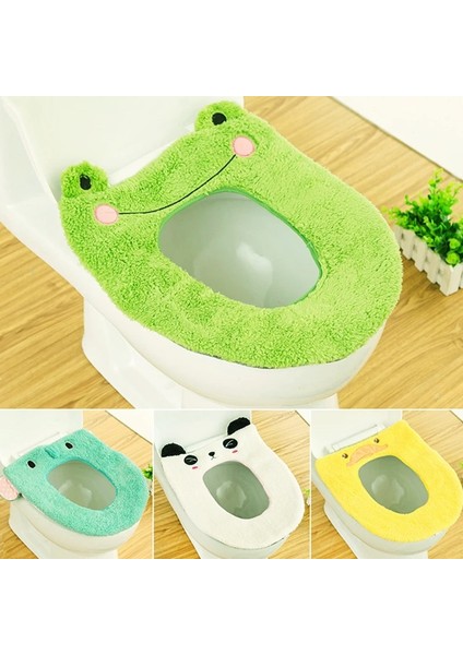 Fil Tarzı Klozet Kapağı Mat Banyo Isıtıcı Tuvalet Yıkanabilir Kumaş Klozet Isıtıcı Ped Karikatür Peluş Tuvalet Paspas Kalınlaşma Lazımlık Seti (Yurt Dışından) fiyatları