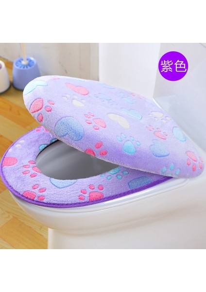 Pembe Tarzı Kalın Mercan Kadife Lüks Klozet Kapağı Seti Yumuşak Sıcak Tek Iki Parçalı Tuvalet Kılıfı Su Geçirmez Banyo Wc Kapağı (Yurt Dışından) indirimleri