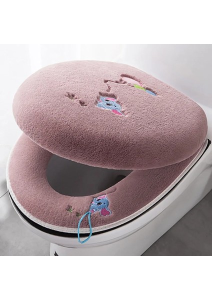 A19 Tarzı Banyo Isıtıcı Klozet Kumaş Yumuşak Closestool Yıkanabilir Kapak Üst Kapak Pedi Kalınlaşmış Klozet Malzemeleri (Yurt Dışından) fiyatları