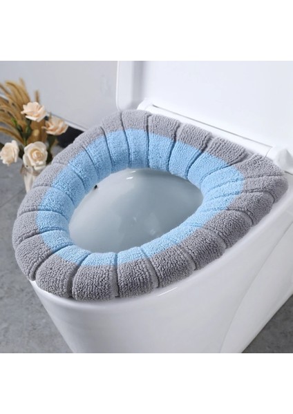 No.6 Stili Klozet Kapağı Tutun Kış Sıcak Yıkanabilir Banyo Aksesuarları Wc Mat Pad Yumuşak Taşınabilir Tuvalet Tuvalet Kapağı Koruyucusu (Yurt Dışından)