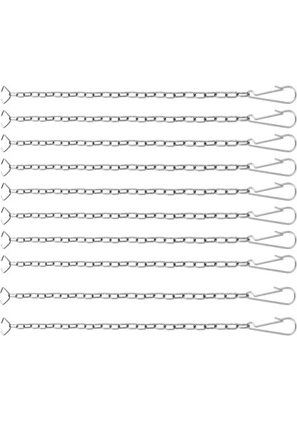 10 Parça Tuvalet Kolu Zinciri Paslanmaz Çelik Tuvalet Sineklik Kaldırma Zinciri Değiştirme Çoğu Tuvalet Sinekliğine Uygun (Yurt Dışından)