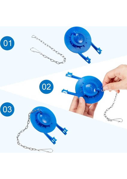 10 Parça Tuvalet Kolu Zinciri Paslanmaz Çelik Tuvalet Sineklik Kaldırma Zinciri Değiştirme Çoğu Tuvalet Sinekliğine Uygun (Yurt Dışından) fırsatları