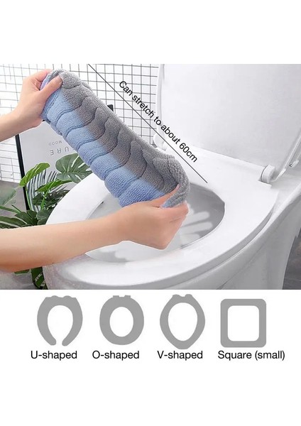 No.1 Stili Yastık Klozet O-Şekilli Klozet Isıtıcı Ped Saplı Tuvalet Kapağı Tuvalet Halkası Kapağı Kış Cilt Dostu Tuvalet (Yurt Dışından) fırsatları