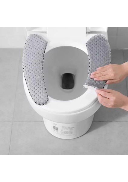 Çikolata Tarzı Kış Kalın Klozet Kapakları Yumuşak Yıkanabilir Wc Tuvalet Çıtası Evrensel Closestool Mat Koltuk Kılıfı Banyo Aksesuarları (Yurt Dışından)