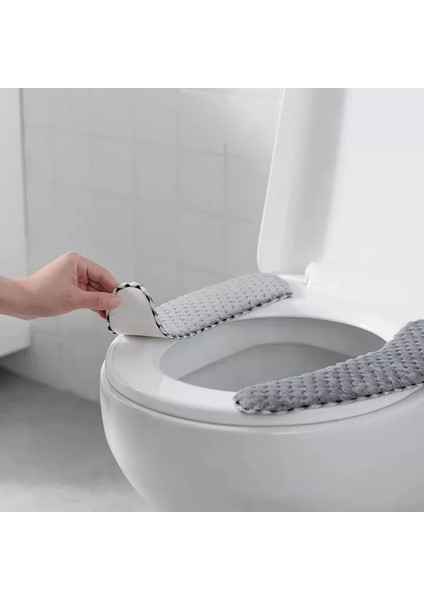 Çikolata Tarzı Kış Kalın Klozet Kapakları Yumuşak Yıkanabilir Wc Tuvalet Çıtası Evrensel Closestool Mat Koltuk Kılıfı Banyo Aksesuarları (Yurt Dışından)