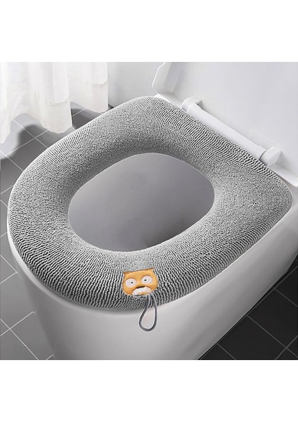 G Tarzı Banyo Koruyucu Kapak Tuvalet Yumuşak Isıtıcı Tam Şekilli Klozet Minderi Sıcak Ped Su Geçirmez Wc Mat Banyo Ürünleri Kapağı (Yurt Dışından)