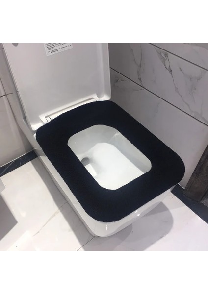 G Tarzı Banyo Kare Klozet Kapağı Kış Yıkanabilir Isıtıcı Mat Tuvalet Kapağı Yastık Kapak Pedi Ev Dekor Klozet Kapağı (Yurt Dışından)