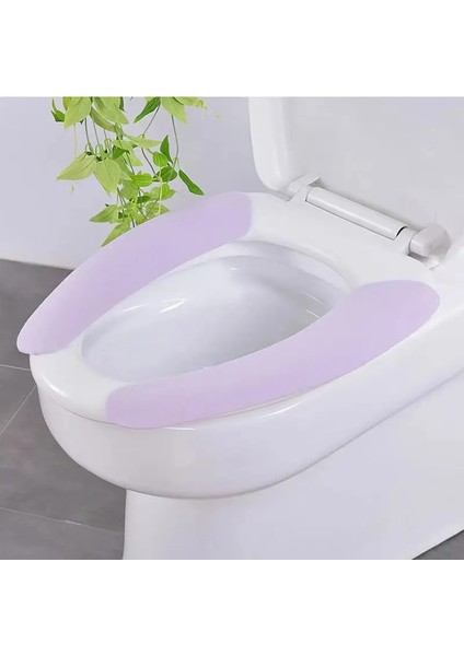 No.6 Stili Klozet Kapağı Wc Macunu Tuvalet Yapışkan Koltuk Pedi Yıkanabilir Yumuşak Şeker Renk Banyo Isıtıcı Koltuk Çıtası Ped Yastık (Yurt Dışından)