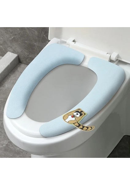 Pembe Tarzı Dört Mevsim Evrensel Banyo Karikatür Yastık Saplı Klozet Kapağı Wc Yapıştır Tuvalet Yapışkan Koltuk Pedi Yıkanabilir Yumuşak Mat (Yurt Dışından)